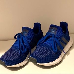 Big kids Blue Adidas sneakers- size 4.5